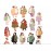 18pcs Cute Chubby Characters Stickers for Stationery Decoration Girl Stationery,Waterproof and Cute Journals and Notebooksks