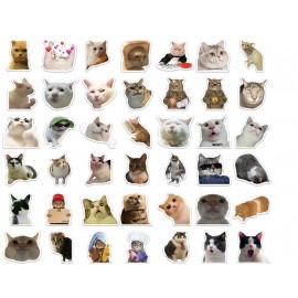 10/30/50PCS Kawaii Cat Mood PVC Graffiti Sticker S..