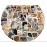 10/30/50PCS Kawaii Cat Mood PVC Graffiti Sticker Sticky Aesthetic Decorative Scrapbook DIY Child Phone Stationery Supply for Kid