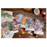 40pcs/bag Vintage Ginkgo leaves flowers PET sticker package DIY diary decoration sticker album scrapbooking