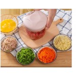 500/900ML Hand Chopper Manual Rope Food Processor Silcer Shredder Salad Maker Garlic Onion Cutter Kitchen Tool Accessories