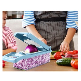 15 in 1 Vegetable Onion Chopper Slicer Cutter Shredders Slicer with Container Pro Food Chopper Potato Grater Slicer Dicer Cutter