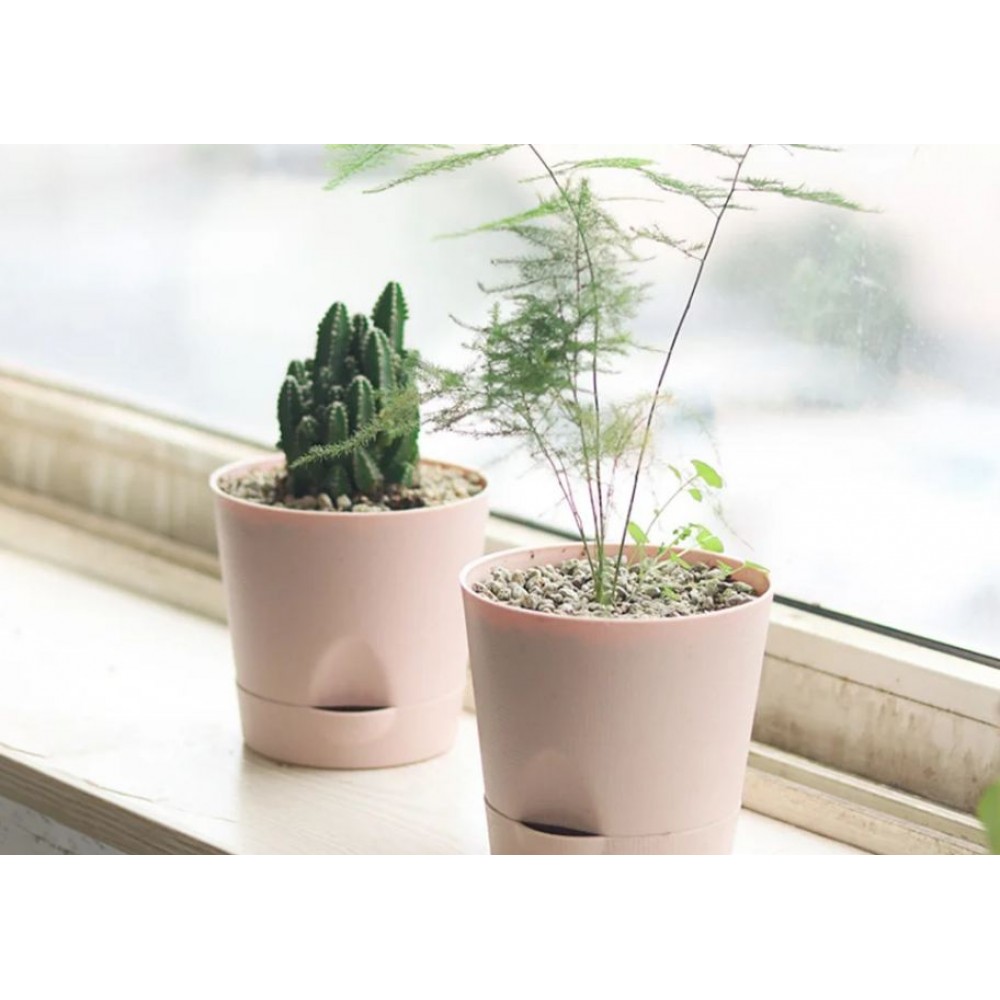 Detachable Bottom Flower Pot Removable Bottom Light Blue Round Flower Pot Home Supplies Multicolor Flowerpot Flowerpot Khaki